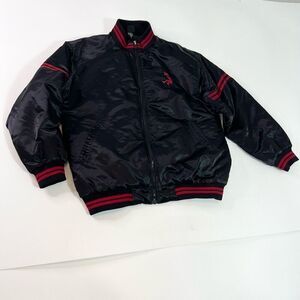 Shaquille O'Neal Bomber Jacket Mens XL Satin Basketball Full Zip Insulated